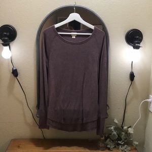 Burgundy thermal top